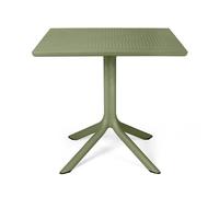 NARDI table carré pour l'extérieur CLIP 80 (Agave - Fibre de verre polypropylène et DurelTOP)