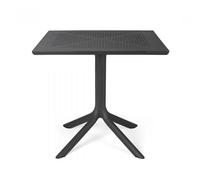 NARDI table carré pour l'extérieur CLIP 80 (Anthracite - Fibre de verre polypropylène et DurelTOP)