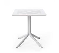 NARDI table carré pour l'extérieur CLIPX 70 (Blanc - Fibre de verre polypropylène et DurelTOP)