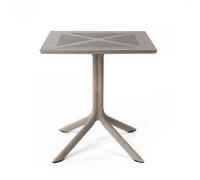 NARDI table carré pour l'extérieur CLIPX 70 (Gris tourterelle - Fibre de verre polypropylène et DurelTOP)