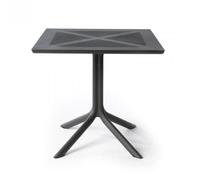 NARDI table carré pour l'extérieur CLIPX 80 (Anthracite - Fibre de verre polypropylène et DurelTOP)