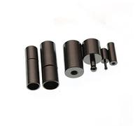 NARENDRA Lot de 10 fermoirs magnétiques pour bracelets et colliers - Pour bijoux - Noir - Trou : 1,5 mm