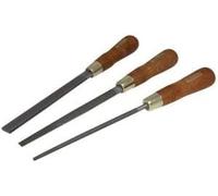 NAREX 854201 Lot de 3 limes en bois 150 mm