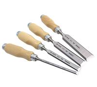 Narex Ensemble de Ciseaux à Bois au Manche en Bois (Jeu de 4)