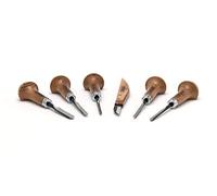 Narex Lot de 6 burins à graver pour bois
