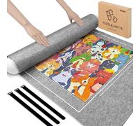 Nariolar Tapis de puzzle - Rouleau de 500/1000/1500 pièces - Gris | Accessoire pratique pour ranger et transporter des puzzles