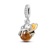 NARMO 925 Charms en Argent Sterling pour Pandora Bracelets Pendentif Charms pour les Femmes Hamsa Main Evli Yeux Charms Bracelet Argent Charms, Argent, Zircone cubique