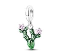 NARMO 925 perles en argent sterling bracelet charme cactus pendentif convient Pandora bracelet DIY bijoux cadeau
