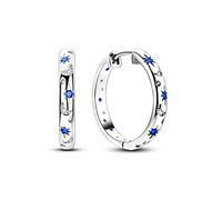 NARMO Boucles d'oreilles Hoop 925 Sterling Silver boucles d'oreilles Moon boucles d'oreilles rondes pour femmes