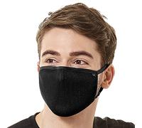 NAROO F.U Plus - Masque de sport respirant réutilisable anti-poussière et anti-pollen pour le cyclisme et la course à pied pour hommes et femmes en Noir L