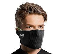 Naroo F1s - Masque de Sport réutilisable, Respirant et Anti-poussière, avec Protection Contre Les Insectes, pour Le Cyclisme, la Course à Pied et Le vélo, en Noir S/M.