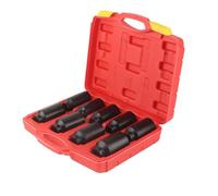Naroote 1/2" Drive 9Pcs Écrou de Moyeu D'essieu Jeu de Douilles Hexagonales Qualité D'impact pour une Utilisation Intensive Outil D'entraînement de 1/2 Pouces pour Professionnel/commercial Matériau