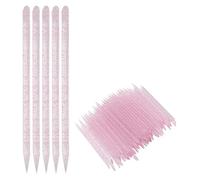 Naroote 100 Pièces Repousse-cuticules, Bâtons Orange Jetables pour Ongles, Bâtons de Pédicure de Manucure à Double extrémité, pour les Techniques Professionnelles des Ongles et les Soins Individuels