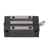 Naroote 2 Pièces Bloc de Rail Haute Précision 20 Mm Curseur de Chariot pour Guide de Rail CNC Charge Lourde pour la Plupart des équipements Automatiques Noir 2,9 X 1,8 X 1 Pouce