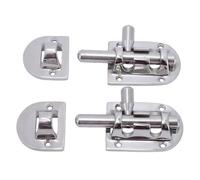 Naroote 2PCS 316 Stainless Steel Sliding Bolt Latch for Marine Windows | Langue de verrouillage polie miroir de 90 mm, pour trappes de bateau, rangement d\'armoires de camping-car