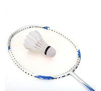 Naroote 3 Pièces Balles de Badminton en Plumes d'oie de Haute qualité Volants en Mousse Durables pour la Pratique et Le Jeu décontracté Idéal pour L'entraînement Blanc 3,15 * 2,16 * 2,16 Pouces