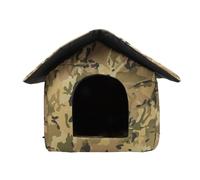 Naroote Abri pour Chat Errante Imperméable Amovible Maison Confortable (L)