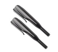 Naroote Accessoire de Couverture de Crayon de Charpentier 2 Pièces Couvertures de Marqueur de Nez Long Antirouille avec Pince, pour le Travail du Bois (BLACK)