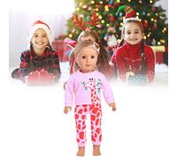 Naroote Accessoires de Vêtements de Poupées de 18 Pouces Costume de Déguisement de Fée Mignon Lavable pour Le Jeu de Rôle pour Les Petites Filles et Les Adolescents Peluche Rose (Pink)