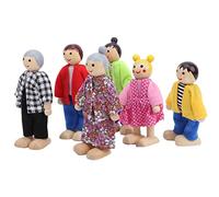 Naroote Accessoires et Meubles de Maison de Poupées, Personnes de Poupée de Miniatures (6 marionnettes japonaises et coréennes)
