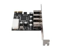 Naroote Adaptateur de Carte D'extension USB avancé PCI E vers 4 Hub USB pour la Transmission de Données à Grande Vitesse, Prise en Charge à Chaud pour 10 8 7 pour pour OS X