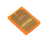 Naroote Adaptateur de Carte Mémoire Lecteur de Carte de Stockage Professionnel pour, Adaptateur de Console de Jeu Plug and Play Transparent pour Logiciel Homebrew (orange transparent)