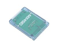 Naroote Adaptateur de Carte Mémoire Lecteur de Carte de Stockage Professionnel pour, Adaptateur de Console de Jeu Plug and Play Transparent pour Logiciel Homebrew (Bleu transparent)
