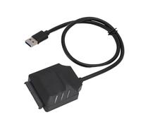 Naroote Adaptateur de Disque Dur USB 3.0 vers III, Transfert Rapide de 6 Gbps pour Une Utilisation Portable avec des Disques de 2,5 Pouces et 3,5 Pouces