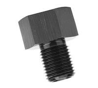 Naroote Adaptateur de Manomètre D', Réducteur de Précision pour une Installation Facile, Performances Stables, pour les Amateurs de Voitures, Aluminium Noir