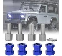 Naroote Adaptateur de Pilote de Moyeu Hexagonal de Roue D'extension RC avec des Matériaux de Haute qualité pour D90 AX10 CC01 SCX10, adapté à la Piste de Simulation d'escalade, Métal Noir, Paquet