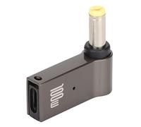 Naroote Adaptateur USB C vers DC, Chargeur PD Portable 100W Type C à 5.5x1.7mm, Convertisseur pour Ordinateur Portable, Voyage au Bureau, Alliage D'aluminium