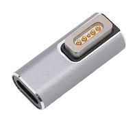 Naroote Adaptateur USB C vers Magnétique, Adaptateur de Charge Rapide PD, d'interface d'aspiration Magnétique avec 5A 18,5 à 20 V, Idéal pour Ordinateur Portable OS X (de Type C vers