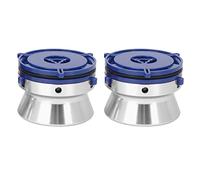 Naroote Adaptateurs de Douille Nab en Alliage d'aluminium, Installation Facile, Ouvreur de 10 Pouces, 1 Paire en Vrac pour Magnétophone Bobine à Bobine (Silver)