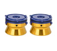 Naroote Adaptateurs de Douille Nab en Alliage d'aluminium, Installation Facile, Ouvreur de 10 Pouces, 1 Paire en Vrac pour Magnétophone Bobine à Bobine (Gold)