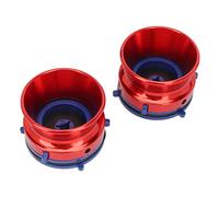 Naroote Adaptateurs de Douille Nab en Alliage d'aluminium, Installation Facile, Ouvreur de 10 Pouces, 1 Paire en Vrac pour Magnétophone Bobine à Bobine (Rouge)