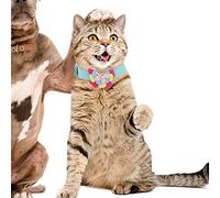 Naroote Adorable Collier de Dressage coloré en Microfibre pour Chien et Chat pour Jouer, Faire de l'exercice et Photographier, fabriqué à Partir de Matériaux de qualité Supérieure, Réglable pour la
