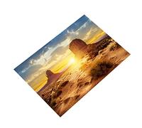 Naroote Affiche D'Aquarium, Papier Décoratif Adhésif en PVC Style Soleil et Désert, Papier de Fond Imperméable pour Aquarium, Superbe Décoration pour et, Plusieurs Tailles Disponibles [décor D']