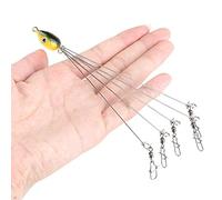 Naroote Alabama Umbrella Jig Head Plate-Forme de Pêche avec émerillons à Pression Leurres de Pêche Durables et Robustes pour Eau Douce 1 X Appât Parapluie (Numéro 3 (14 X 2,9 2 cm / 5,5 1, 0,8)