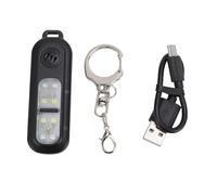 Naroote Alarme de Sécurité pour Femmes, Alarme de Défense Personnelle d'urgence de 130Db avec 3 Voyants LED de Couleur et Conception étanche, pour Clés, Portefeuille, Sac à Dos (Black)
