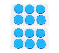 Naroote Amortisseur de Tambour Silencieux, Contrôle de tonalité Bleue pour Kits de Batterie et Tambours, 12 Pièces en Silicone Auto-adhésif pour Batteurs