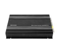 Naroote Amplificateur de Puissance Audio de Voiture 4 Canaux, Amplificateur Stéréo Haute Performance 4 X 70 W, en Alliage d'aluminium Noir avec Design Compact, Idéal pour Système 12 V