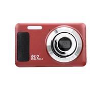 Naroote Appareil Photo Numérique 4K Caméra Vlog avec Mise au Point (rouge) | Imagerie CCD, Corps ABS, écran LCD 2,8 Pouces, Utilisation en Voyage, événements Familiaux, Chargement USB, Mémoire 256 Go,