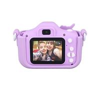 Naroote Appareil Photo Vidéo pour Enfants, Caméra Selfie Selfie pour Se Concentrer Automatiquement sur la Reproduction Vidéo Drôle 1080p 600mAh Batterie pour Les Filles (Purple)
