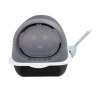 Naroote Bac à Litière fermé pour Chat, Bac à Litière Couvert pour Chat de 50x35x36 Cm avec Pelle, à pour avec Contrôle des Odeurs à Entrée Avant, Anti-Fuite d'urine, Non Collant, Nettoyage Facile