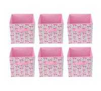 Naroote Bacs de Rangement en Tissu, 12,6 Pouces, Pliables, Poignées, | Tissu Non tissé, Poignées Renforcées, Livres de Vêtements Jouets, Placard de Chambre D'enfant, Panier de Rangement Pliable
