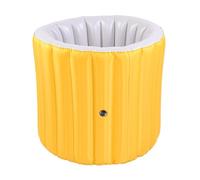 Naroote Baignoire Pliable pour Adultes, Baignoire Gonflable Anti-fuite avec Pompe à Air, Drainage Facile, Tissu en Coton perlé PVC et Nylon, Peut Supporter jusqu'à 330,7 Lb, pour Salle de Bain