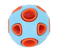 Naroote Balle Distributrice de Nourriture pour Chien, Balle à Mâcher en Caoutchouc 3,15 Pouces pour Chiens (Bleu + Orange)