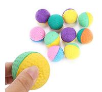 Naroote Balles de Jeu en Latex Colorées et Durables pour Chaton, Ensemble de 10 Pièces, Sûres et Intéressantes, pour Le Divertissement à Domicile des Chats
