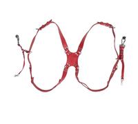 Naroote Bandoulière en Cuir pour Harnais d'appareil Photo, Double Bandoulière Réglable, Sangle à Boucles à Dégagement Rapide avec Harnais, Idéale pour les Appareils Photo Numériques et les