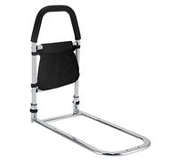 Naroote Barrière de Lit pour Personnes âgées avec Protège-Mains et Sac de Rangement, Aide Sûre pour Monter et Descendre en Acier au Carbone 20,7 X 10,6 X 23,6 Pouces